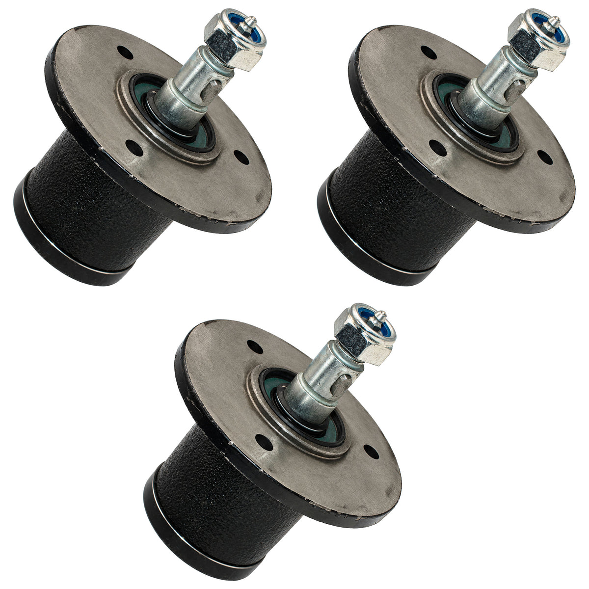 Mower Deck Spindle w/o Pulley (3 Pack) Fits King Kutter Replaces 502303