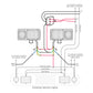 Peterson Complete Snow Plow Light Kit Wiring Harness 505K Blade Lights