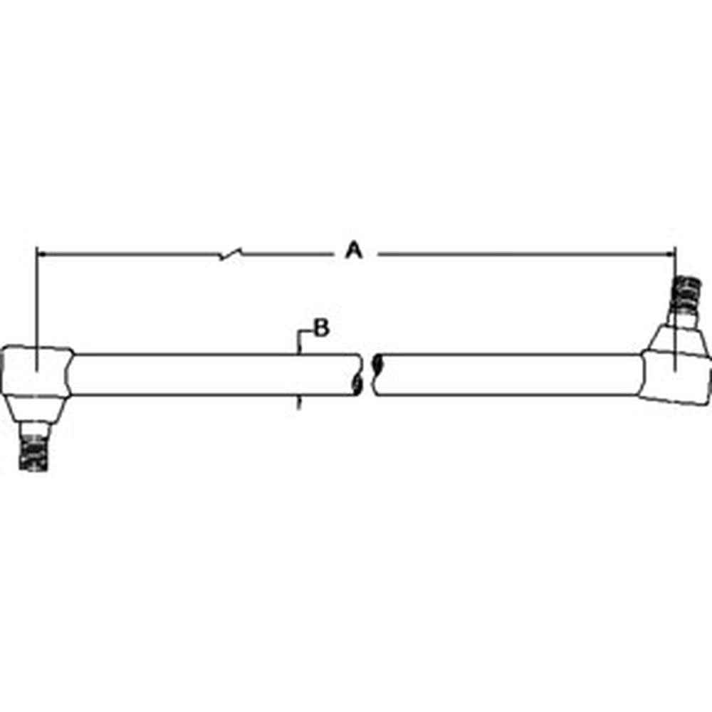 507436M91 RH Right Hand Tie Rod Fits Massey Ferguson 175 30 31 3165
