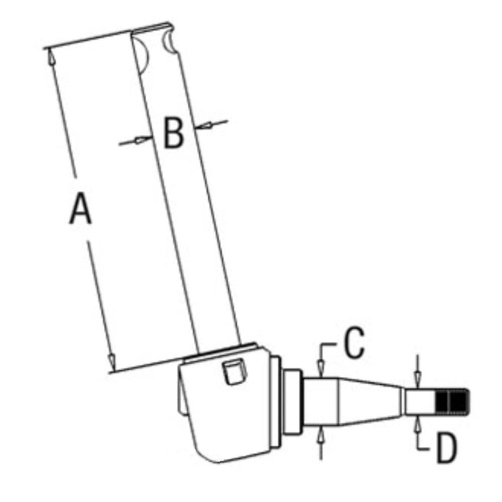 RH / LH Spindle Fits Universal Products Replaces VPJ1040