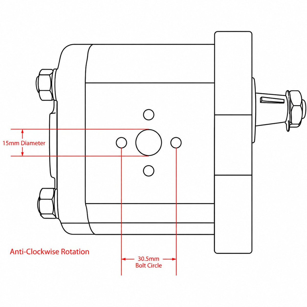 S.62215 Single Hydraulic Pump Fits White Oliver