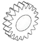 S.61045 Idler Gear, 22 Teeth - Fits Massey Ferguson 515962M1