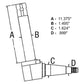 5166099 RH High Profile Spindle Fits Ford/New Holland TN55 TN55D TN65 TN65D