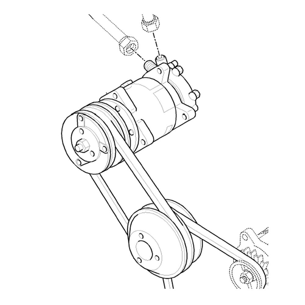 A/C Compressor Fits Ford/New Holland Replaces 5176185