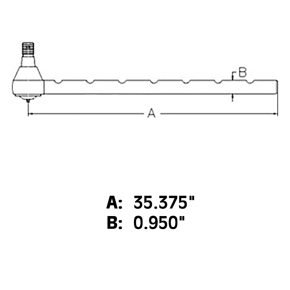5178378 New Long Tie Rod Fits Ford New Holland Tractor TL100 TL70 TL80 TL90