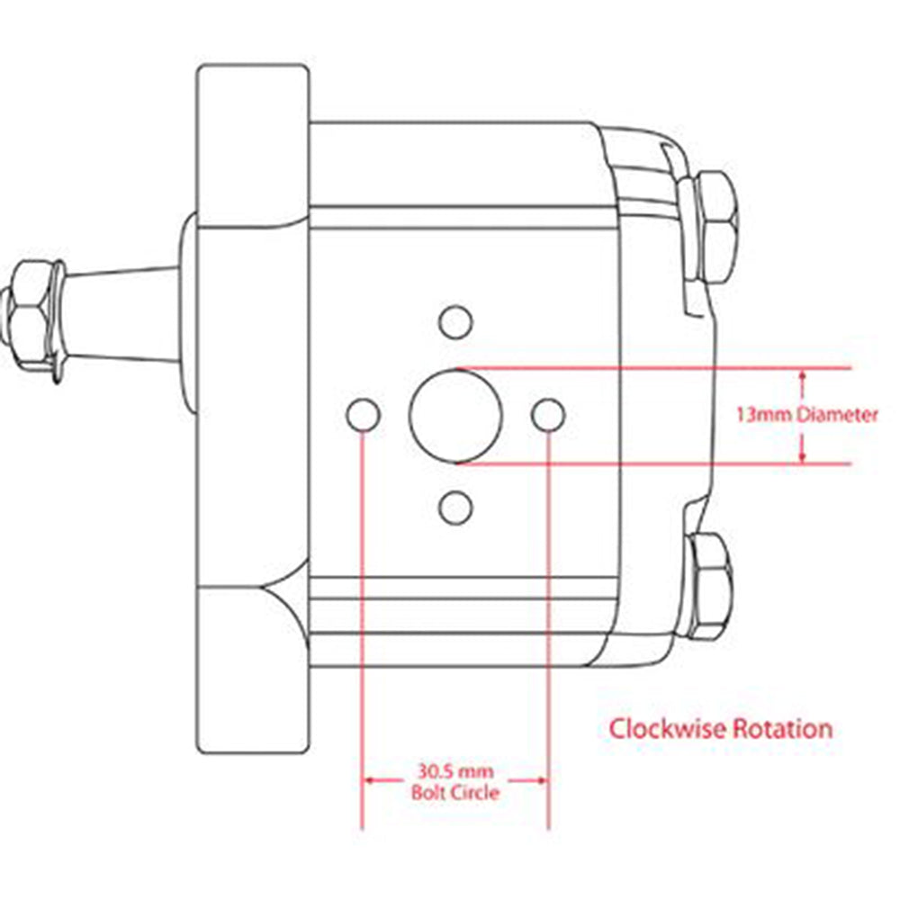 S.59130 Pump, Power Steering, 3539858M91 Fits Massey Ferguson