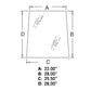 Glass RH 5182188 Fits Case Fits FARMALL 105U Fits FARMALL 85U Fits FARMALL 95U