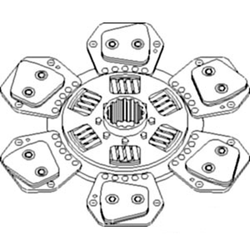 Clutch Disc Fits Case IH 87716700 Fits New Holland TL90 4835 5635 7635 5189825