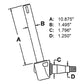 519391M91 New Left Hand Spindle Fits Massey Ferguson Industrial/ Construction 40