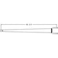 521488M92 Radius Rod Assembly Fits Massey Ferguson: 20, TO35, 135, 235