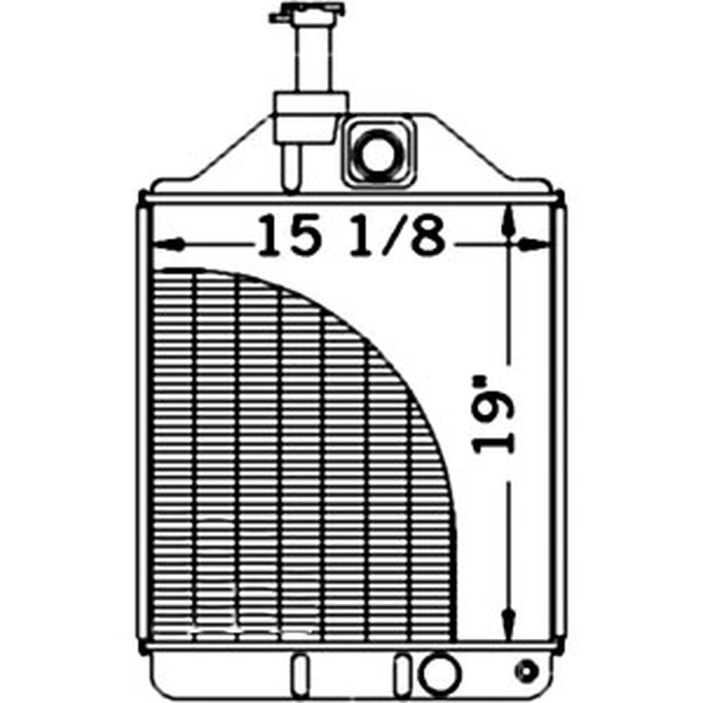 Radiator Fits Massey Ferguson Replaces 531980M91