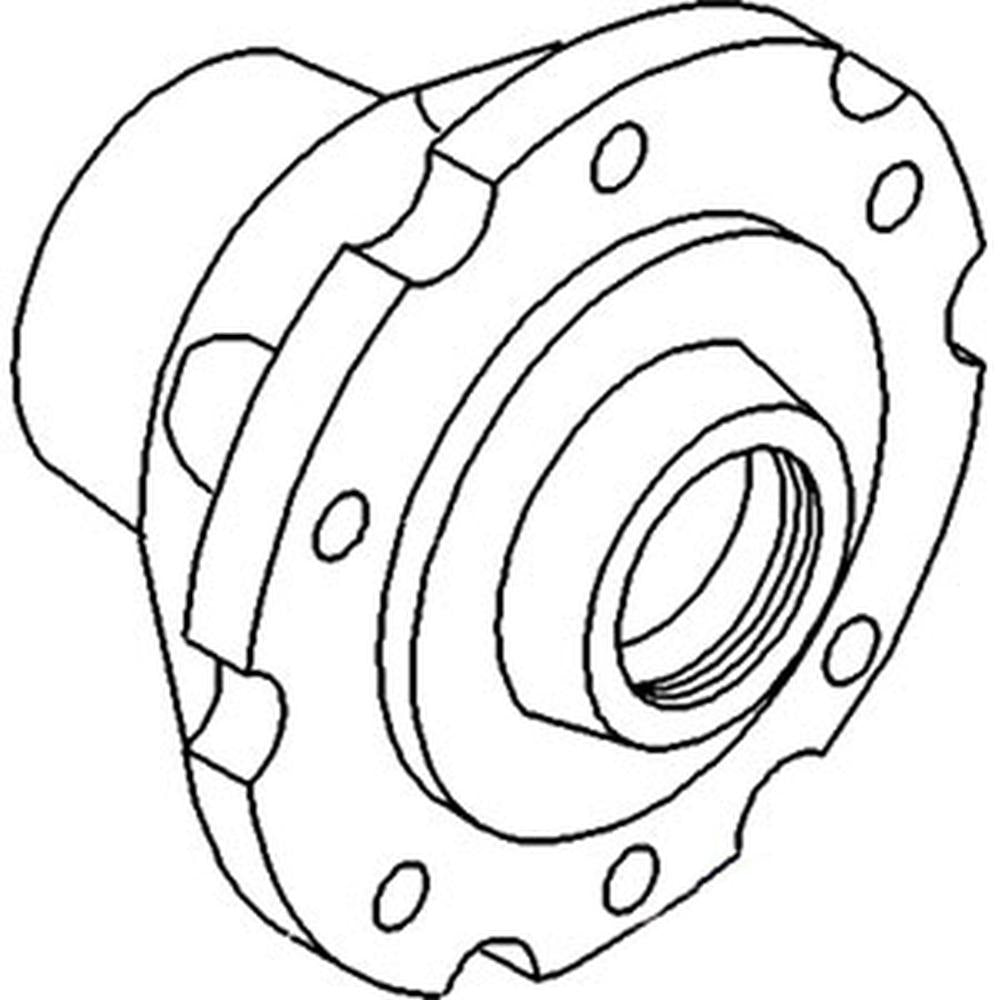 Front Wheel Hub - 6 Bolt Fits Massey Ferguson 165 175 180 255 265 275 532781M92