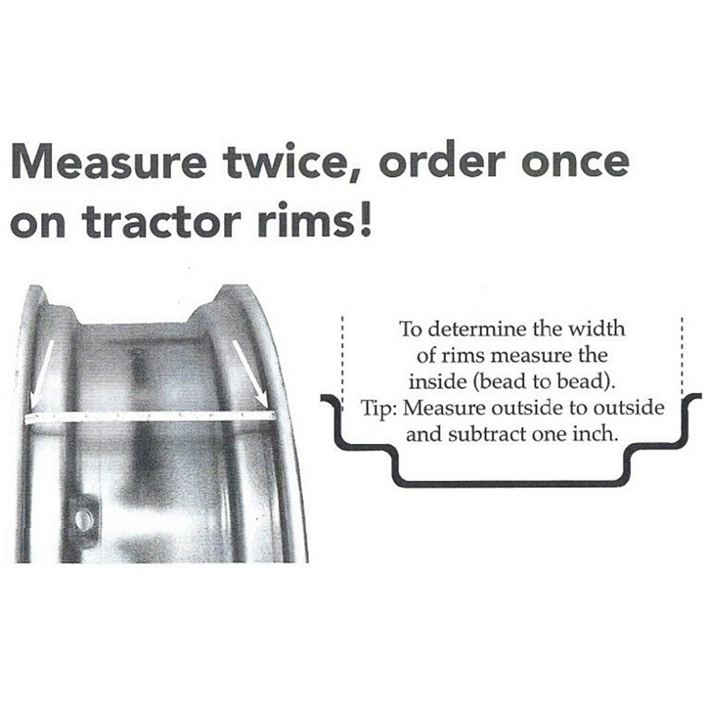12" x 24" Rear Wheel Rim Fits Massey Ferguson Replaces 535454M1
