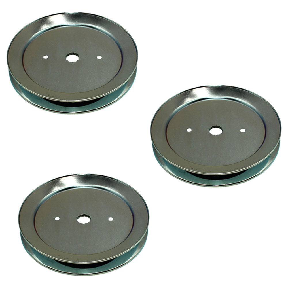 Qty 3: Spindle Pulleys Fits AYP Replaces 539113300