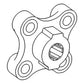 54C2055 Hydraulic Pump Hub Fits Ford 630 631 640 641 650 651 660 661 671 681