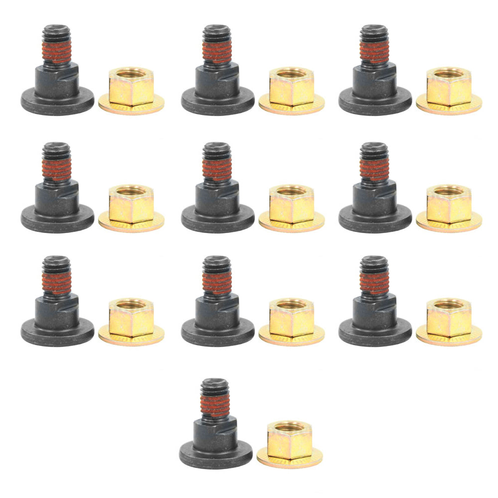 Qty 10: Disc Mower Blade Bolt & Nut
 Fits Ford/New Holland Replaces 697552