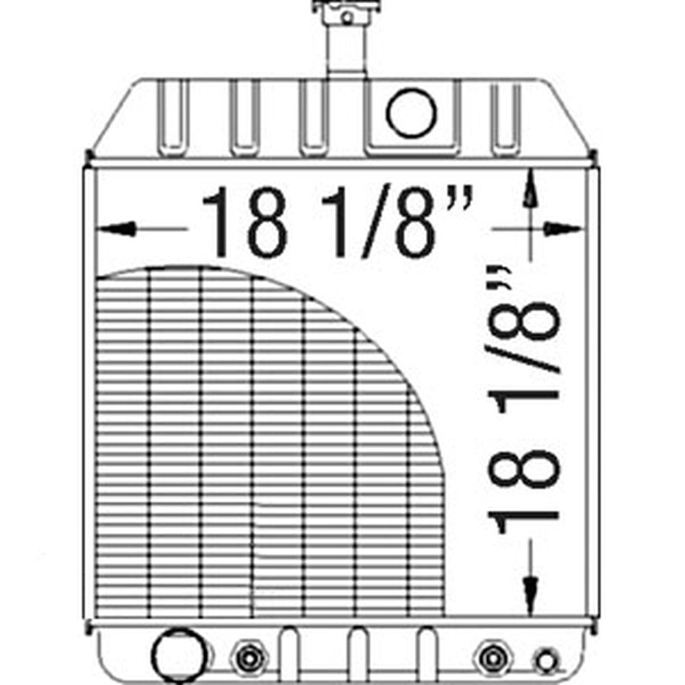 R4996 Radiator Fits Massey Ferguson