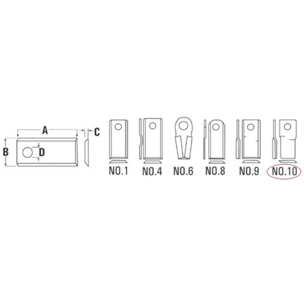 Left Hand Disc Mower Blade Fits BUSH HOG Replaces 526216BH