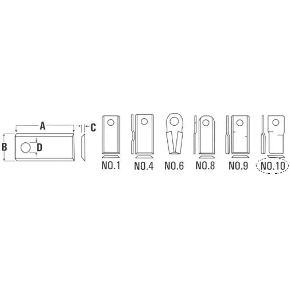 Left Hand Disc Mower Blade Fits Lely Replaces 58699