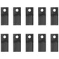 Qty 10: Left Hand Disc Mower Blade Fits GEHL Replaces 604658
