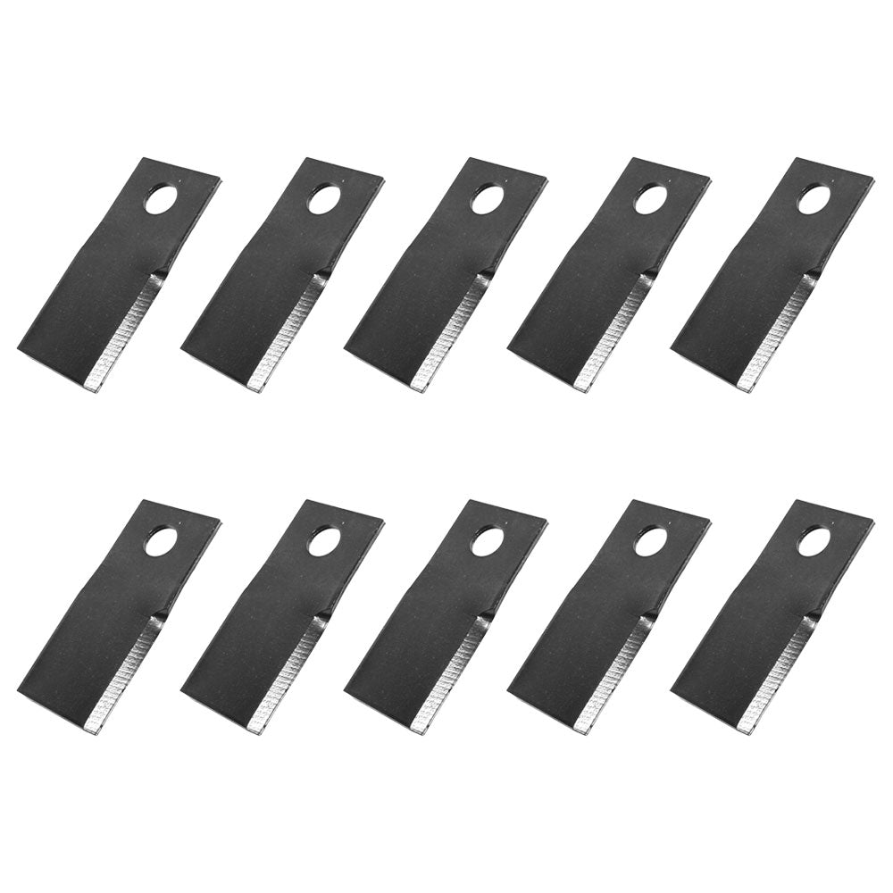 Qty 10: Left Hand Disc Mower Blade Fits GEHL Replaces 604658