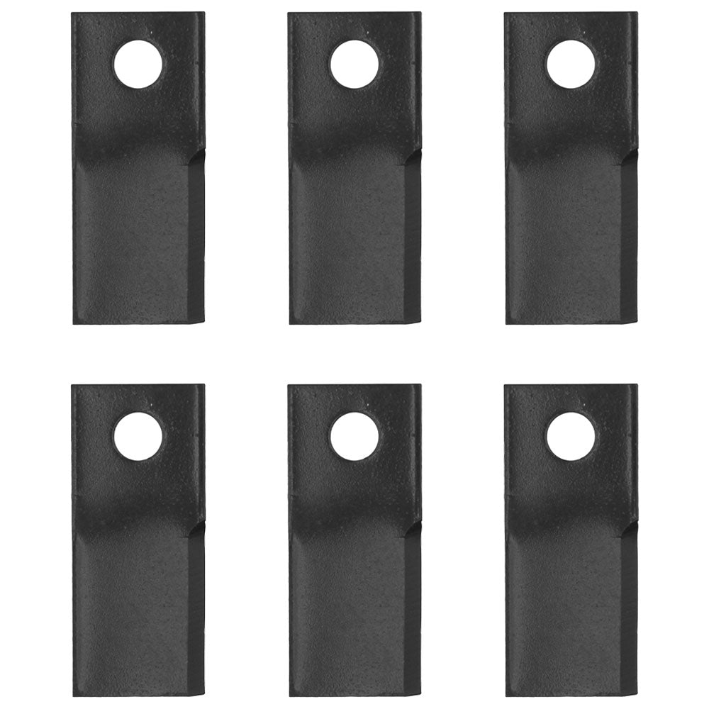 Set of (6) Disc Mower Blades - Left Hand Fits Case IH Models: 306 307 308