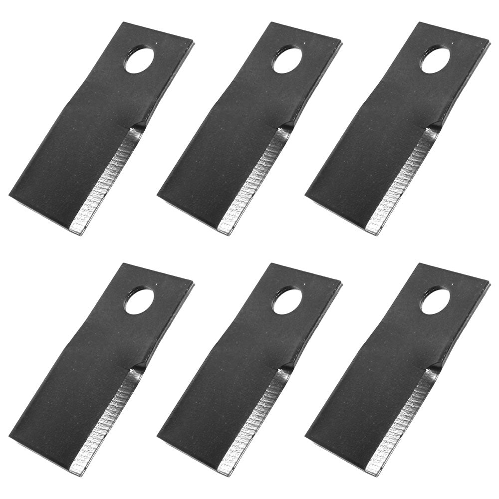 Qty 6: Left Hand Disc Mower Blade Fits GEHL Replaces 604658