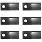 Qty 6: Left Hand Disc Mower Blade Fits New Idea Replaces 526216