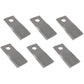 Qty 6: Right Hand Disc Mower Blade Fits Case Replaces 58700_x6