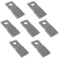 Qty 7: Right Hand Disc Mower Blade Fits Case Replaces 58700_x7