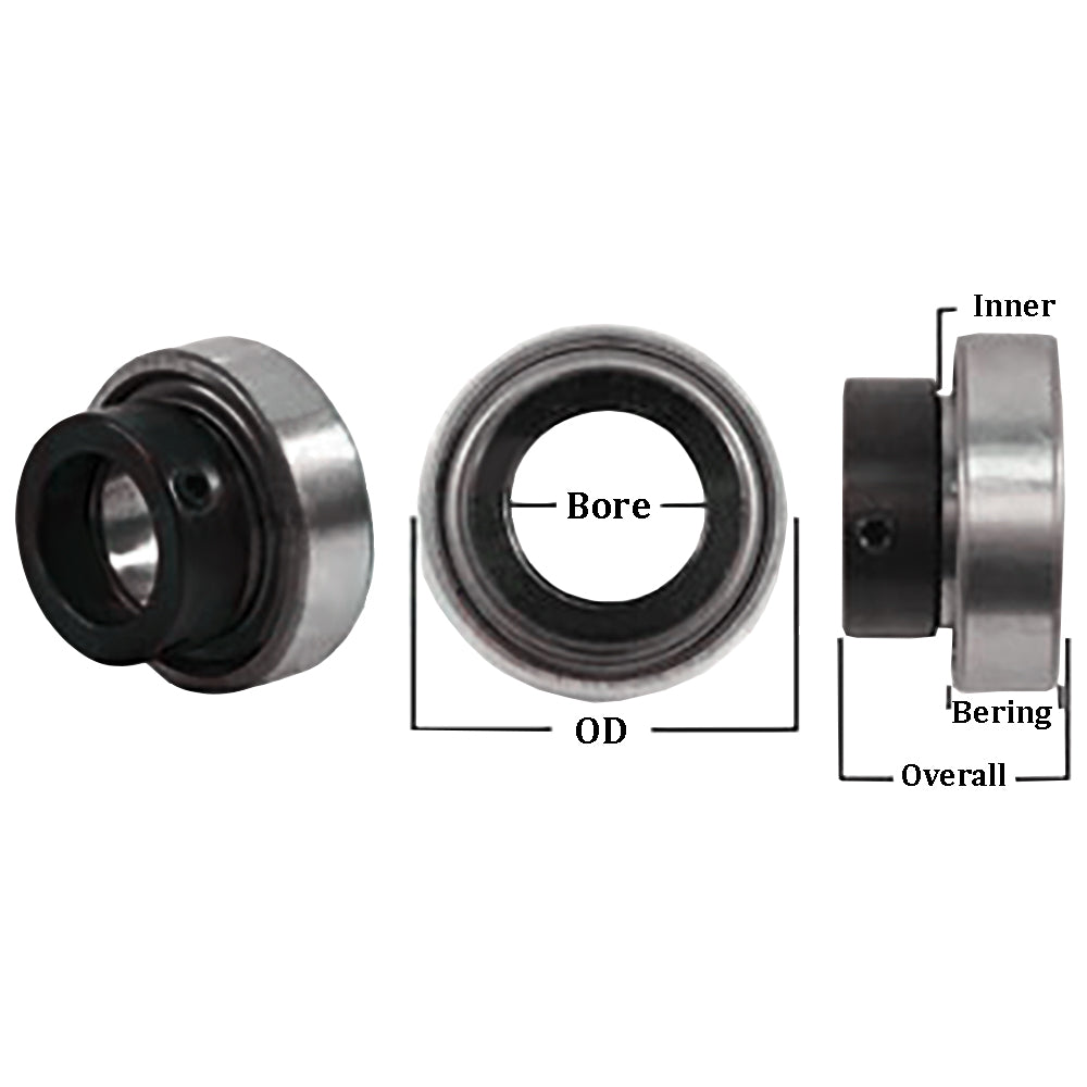 598630R1 Non-Relubri Fits CATable Cylindrical Tractor Ball Bearing with Collar