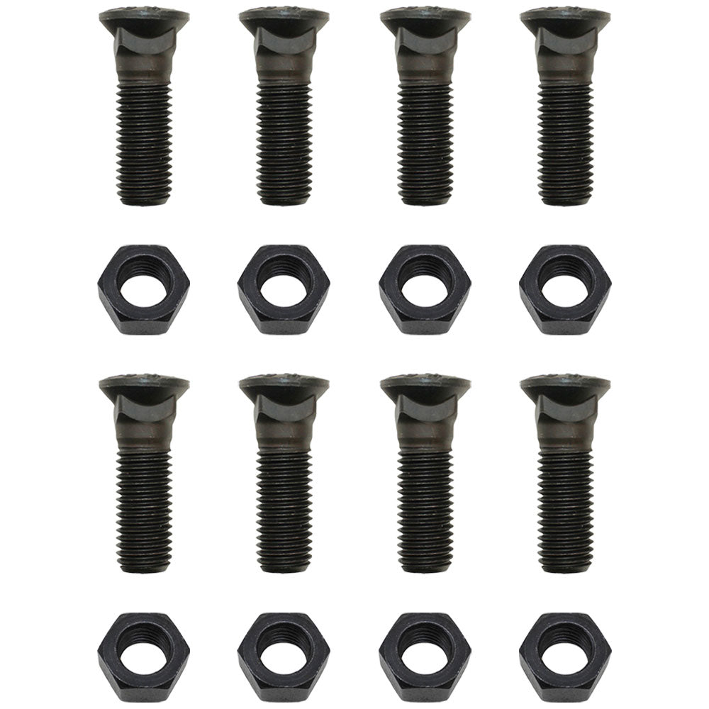 8 - Plow Bolt & Nut for Blades / Cutting Edge, 3/4-10X2 1/2 - Grade 8, Dome Head