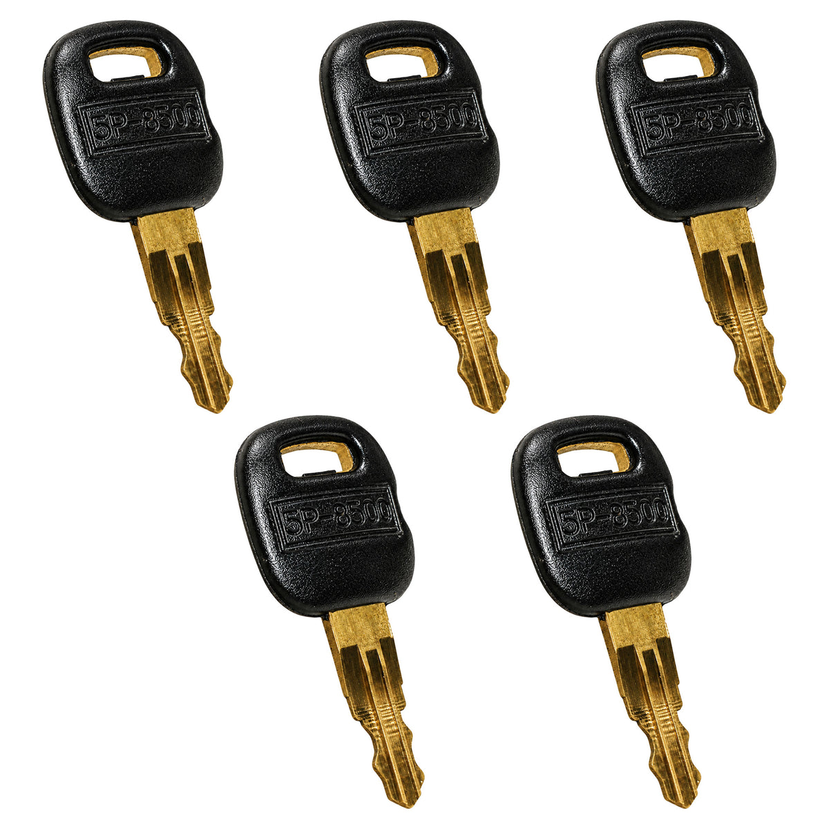 5P8500 Old Style Ignition Keys (5 Pack) Fits Caterpillar Fits CAT Heavy Equipmen