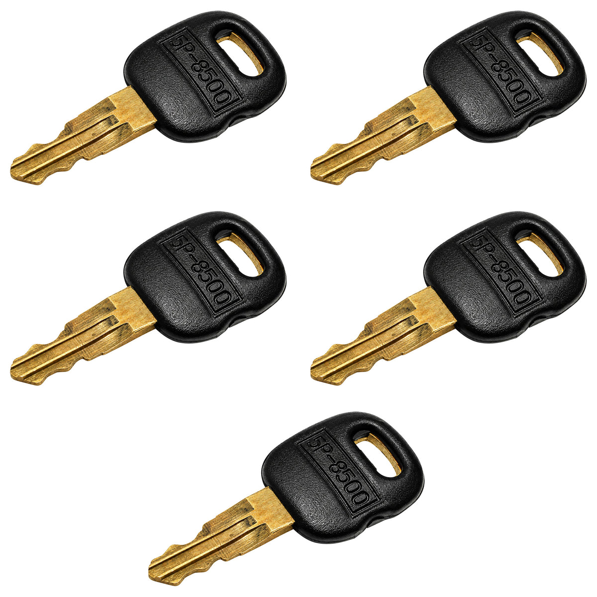 5P8500 Old Style Ignition Keys (5 Pack) Fits Caterpillar Fits CAT Heavy Equipmen