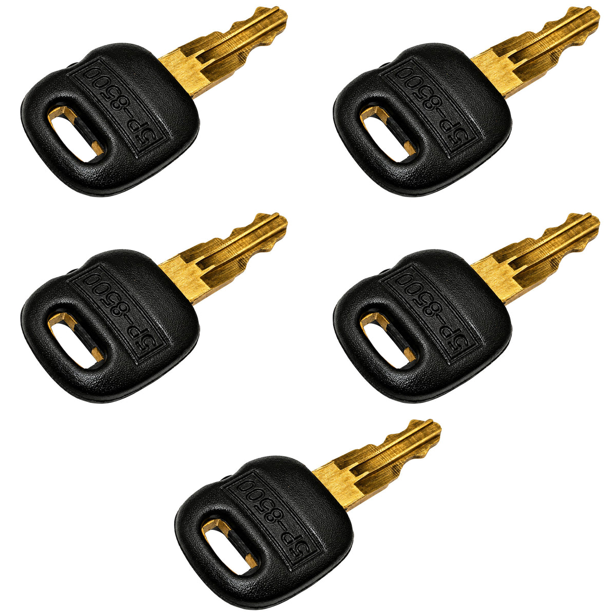 5P8500 Old Style Ignition Keys (5 Pack) Fits Caterpillar Fits CAT Heavy Equipmen
