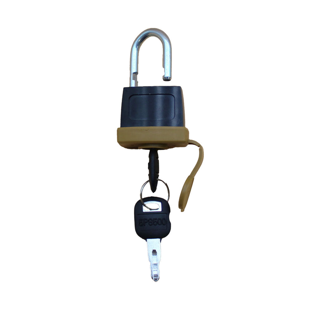 Heavy Duty Weatherproof Padlock with (2)Keys Rubber Sealed Fuel Cap Lock