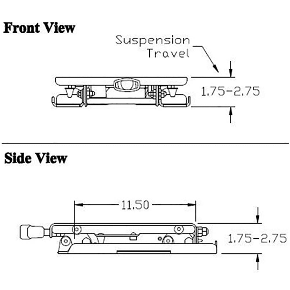 Universal Seat Suspension for Many Brands ZTR Zero Turn Mowers Fits John Deere F