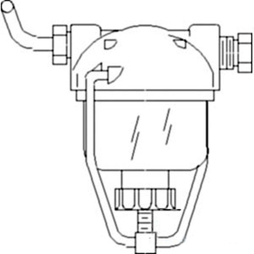 Tractor Fuel Gas Sediment Bowl Assembly Fits Allis Chalmers G Fits Massey Harris