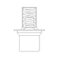 619736C2 Thermostat ( 180°) Fits Case-IH 21206 2806 1026 1206 1256 1456 806