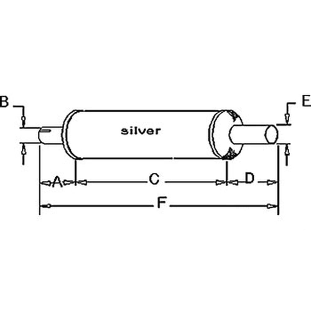 Muffler Fits International Replaces 264116R91