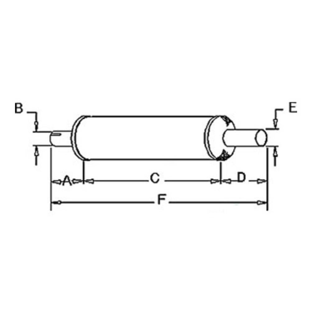 Muffler Fits International Harvester Replaces 637661C1