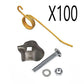 100 Hay Rake Teeth 64562 Hold Down Clips 792493K Fits New Holland 258 256 57 56