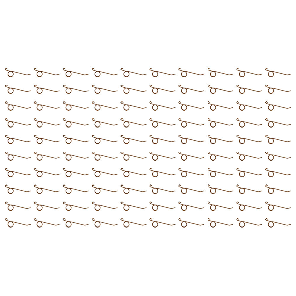 100 of 7" Tine x 3-7/8" x 2-3/8" Diameter Coil Hay Rake Teeth 64562 Farmer Bob's