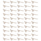 96NH1A Set of 50 Hay Rake Teeth 3-7/8" x 2-3/8" 64562 Fits New Holland 55 56 57