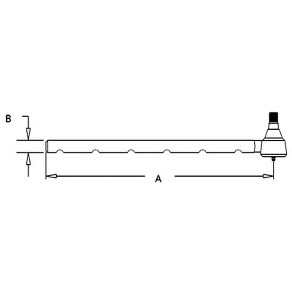 WN-65077C91 Tie Rod, Outer, Left Hand Fits International/CaseIH 258 384 385 454 464 484 485 495 585 595 674 695 784 884 885