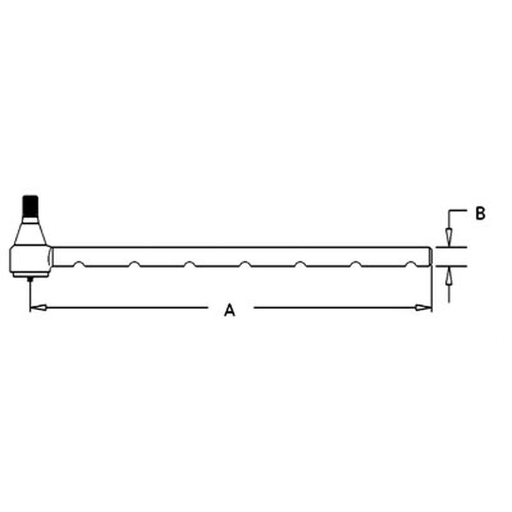Long Tie Rod Fits International Harvester Replaces 65079C91