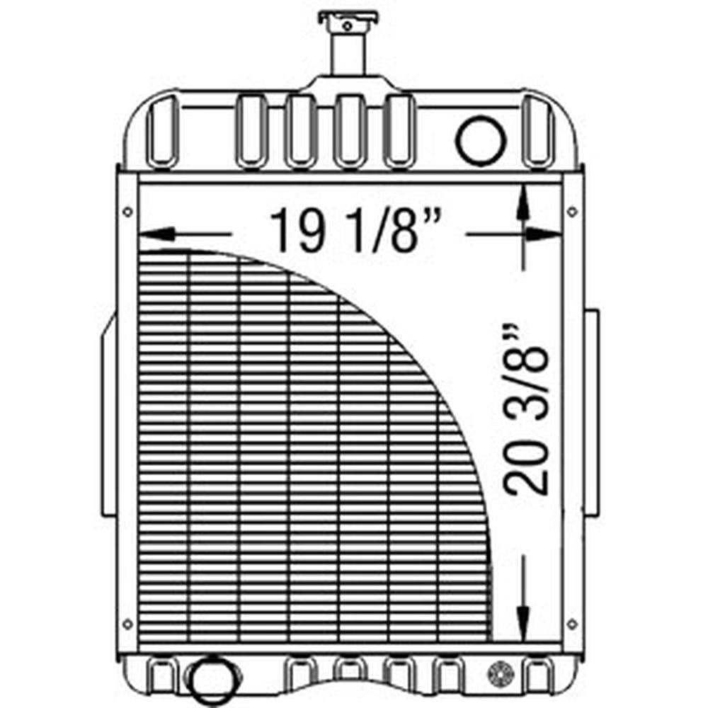65426C1 New Radiator Fits Case-IH Tractor Models 544 656 666 706 756 766