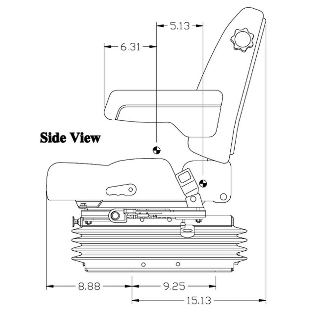 Suspension Seat Installation Kit Fits Case IH 7110 7120 7130 7140 7150 7210 +