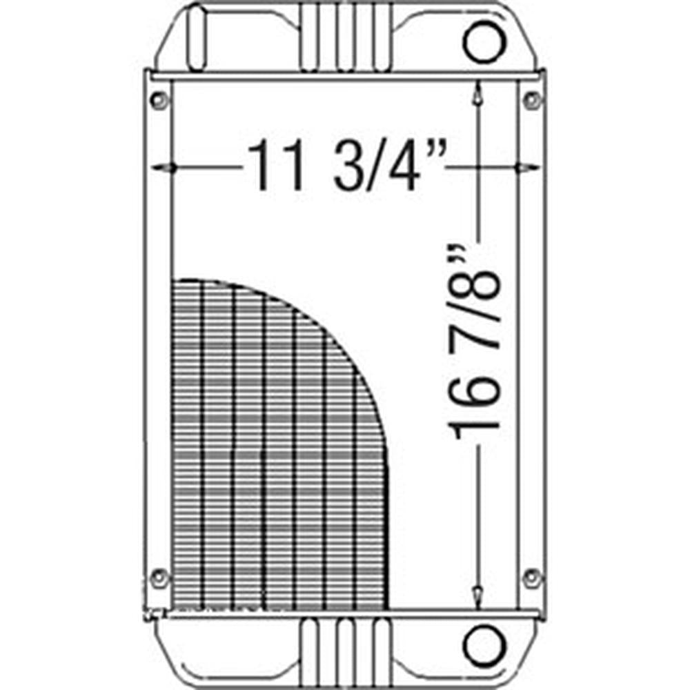 6557255 219910 Aftermarket Radiator Fits Bobcat Skid Steer 533 543