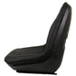 6669135 One New Black Vinyl Seat with Slide Tracks Fits Bobcat Models A220 A300